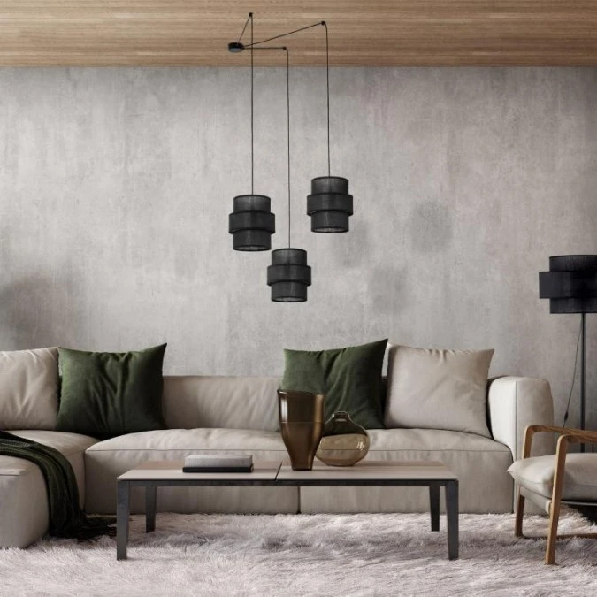 Lampa wisząca nowoczesna czarna 3xE27 CALISTO 5976 TK Lighting - obrazek 3