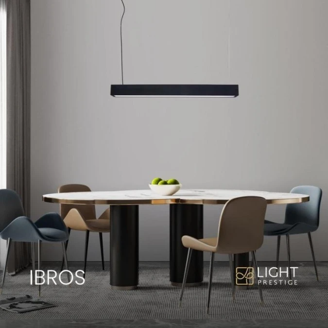 Lampa wisząca Ibros średnia 18W CCT IP20 1xLED czarna LP‑7001/1P 20 BK‑63 18 CCT Light Prestige - obrazek 3