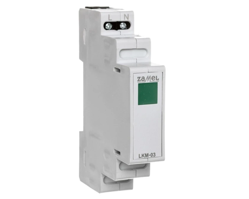Lampka modułowa 1‑fazowa zielona 230V LED LKM‑03‑20 EXT10000045 - obrazek 1