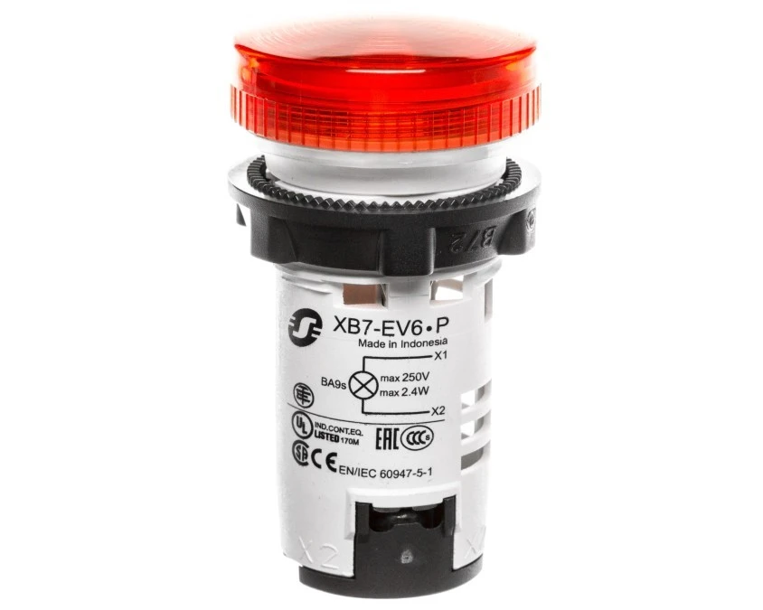 Lampka sygnalizacyjna 22mm czerwona 230V AC/DC XB7EV64P - obrazek 2