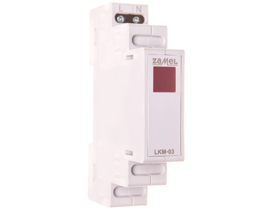 Lampka modułowa 1‑fazowa czerwona LKM‑03‑10 230V LED EXT10000044 - obrazek 1