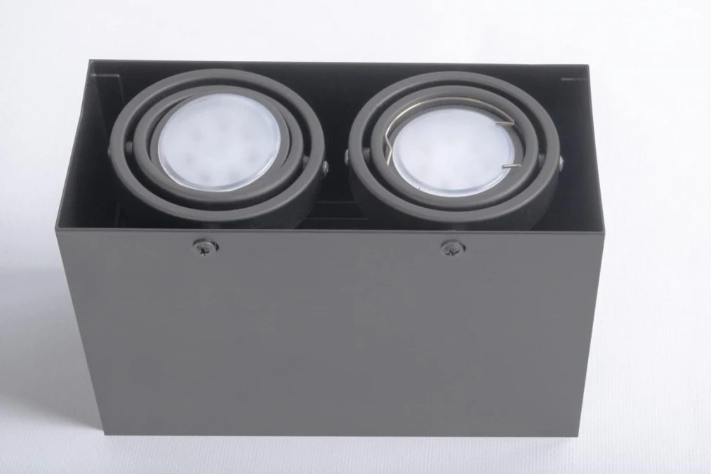 LAMPA SUFITOWA BLOCCO SZARY 2x7W GU10 LED ML843 Milagro - obrazek 2