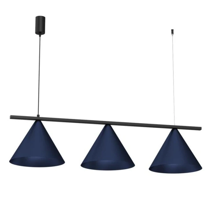 Lampa wisząca CAPITAL BLACK/NAVY BLUE 3XGX53 MLP1532 Milagro - obrazek 1