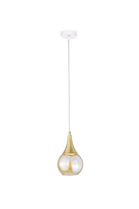 Lampa wisząca nowoczesna 1xE27 LACRIMA WHITE - obrazek 1