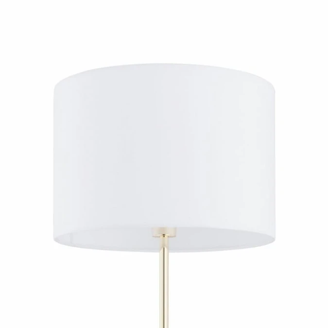 Lampa podłogowa z abażurem UMBERTO E27 złota noga i biała podstawa 16033 TK Lighting - obrazek 3