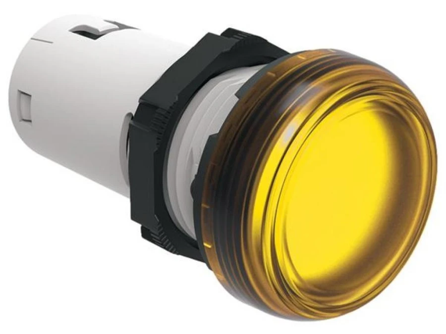 Lampka sygnalizacyjna LED jednoczęściowa żółta 380...415VAC LPMLP5 - obrazek 1