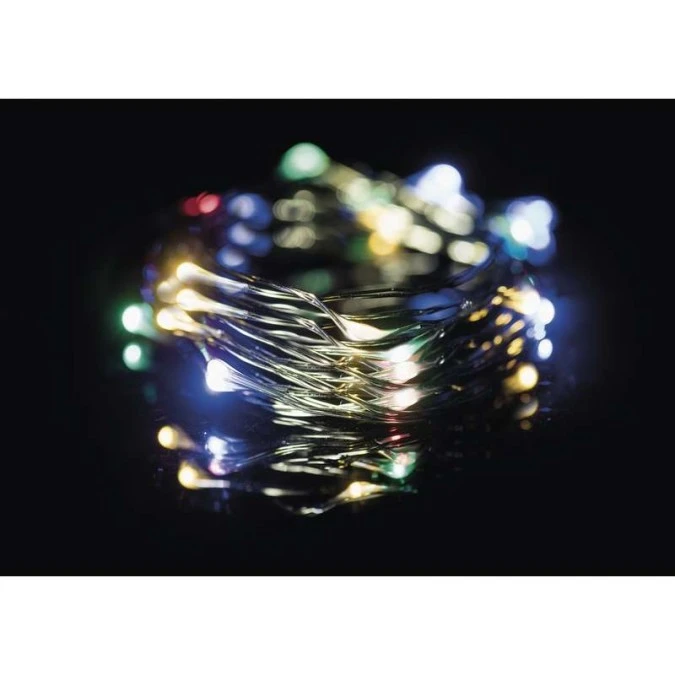 Lampki choinkowe XMAS nano TIMER 2,4W 75LED 7,5m IP44 multikolor D3AM02 - obrazek 3
