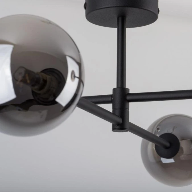 Lampa sufitowa z 4 grafitowymi szklanymi kloszami G9 SARIUS BLACK/GRAPHITE 6235 TK Lighting - obrazek 2