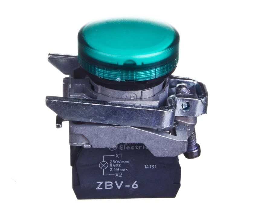 Lampka sygnalizacyjna 22mm zielona 230V AC XB4BV63 - obrazek 1
