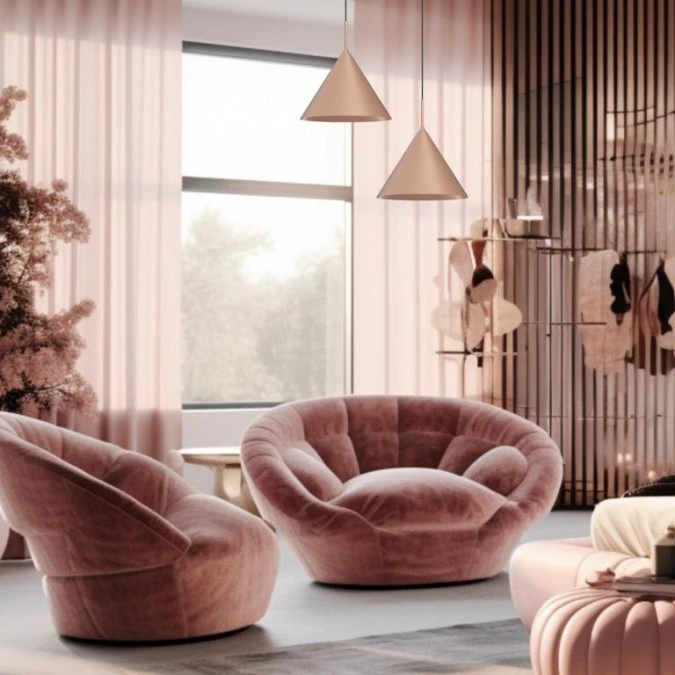 Lampa wisząca CAPITAL ROSE GOLD Ø32cm 1xGX53 MLP0960 Milagro - obrazek 3