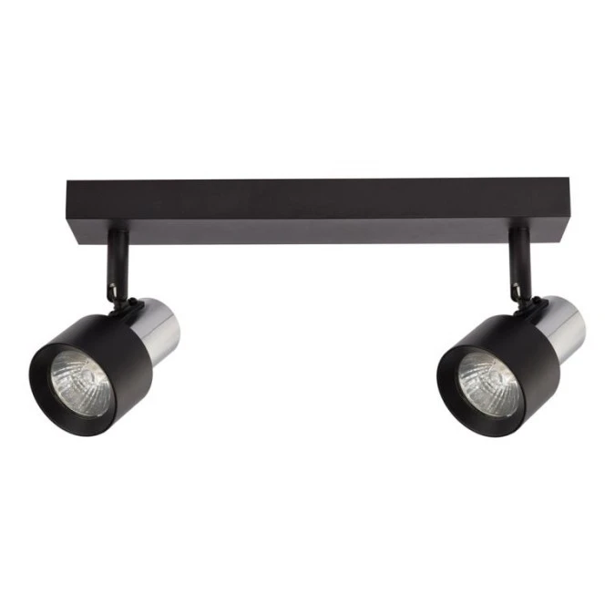 Lampa sufitowa Cino 2xGU10 Czarny + Chrom ML9947 Milagro - obrazek 1