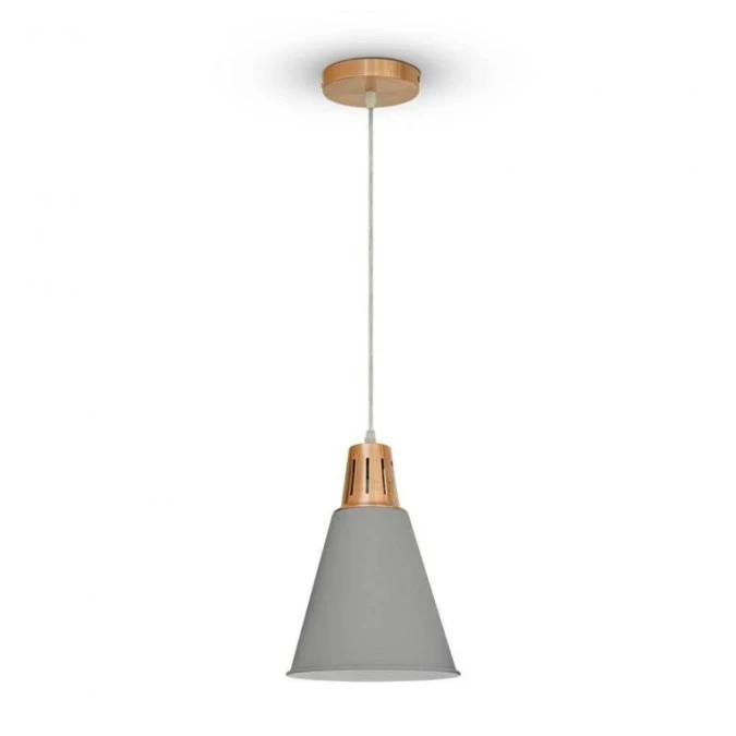 Lampa Wisząca VT‑7520 E27 Modern Czerwono Szary 3701 - obrazek 1