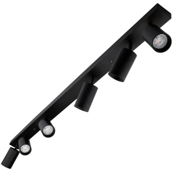 Lampa sufitowa EYES VI reflektor plafon litwa 6xGU10 regulowane tuby kolor czarny MK MEGAKABEL - obrazek 1