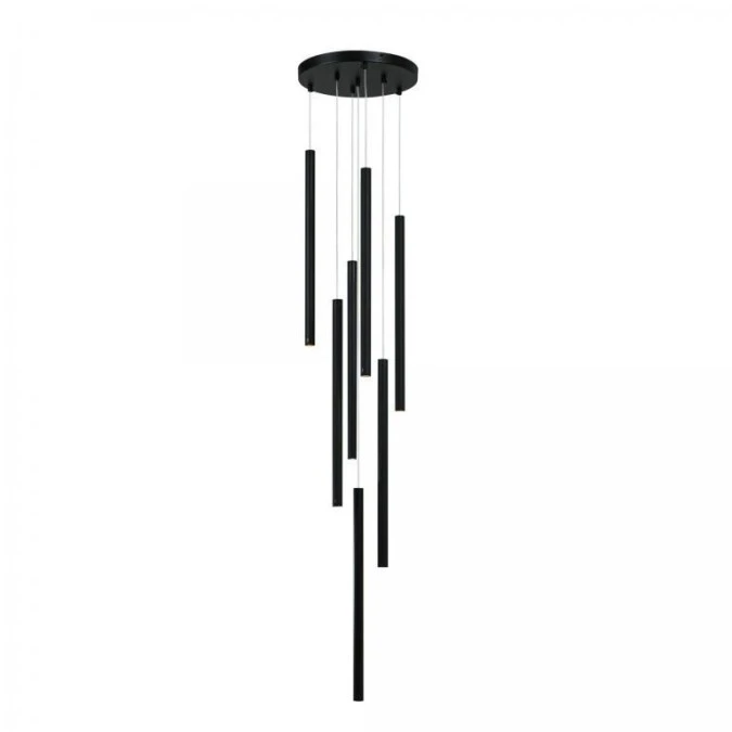 Lampa wisząca czarna LUNGO 7 LP‑894/7P BK Light Prestige - obrazek 1
