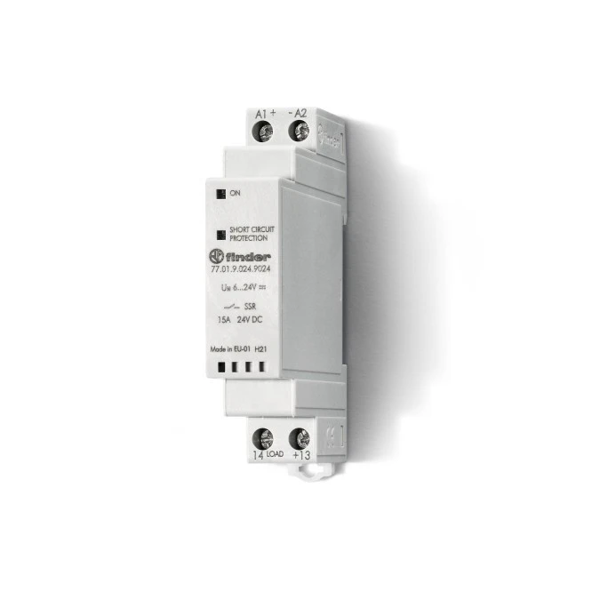 Modułowy przekaźnik SSR 1Z 16‑32V DC 15A, sterowanie 24V DC 77.01.9.024.9024 - obrazek 1