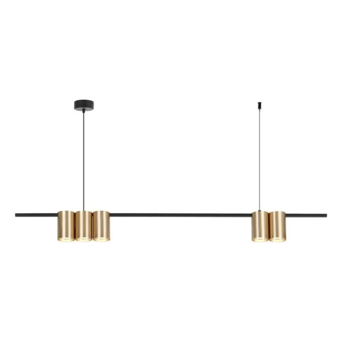 Lampa wisząca (listwa) GENESIS BLACK GOLD 5xGU10 ML0369 Milagro - obrazek 1