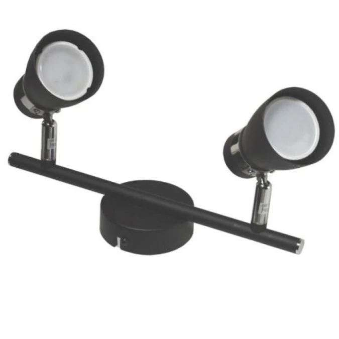 Lampa spotlight Dez 2xGU10 czarna - obrazek 1