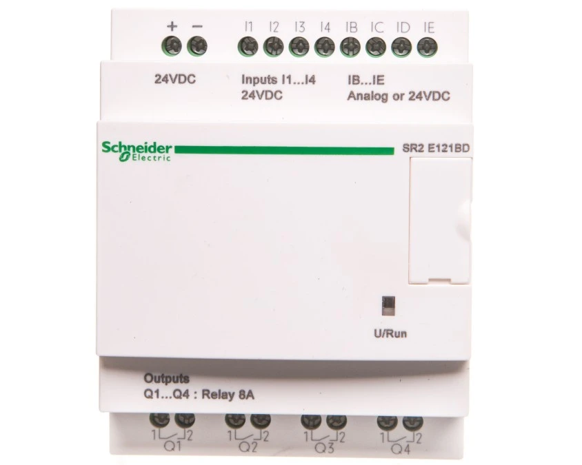 Moduł ZELIO LOGIC 8wejścia cyfrowe 4 wyjścia analogowe 24VDC RTC SR2E121BD - obrazek 2