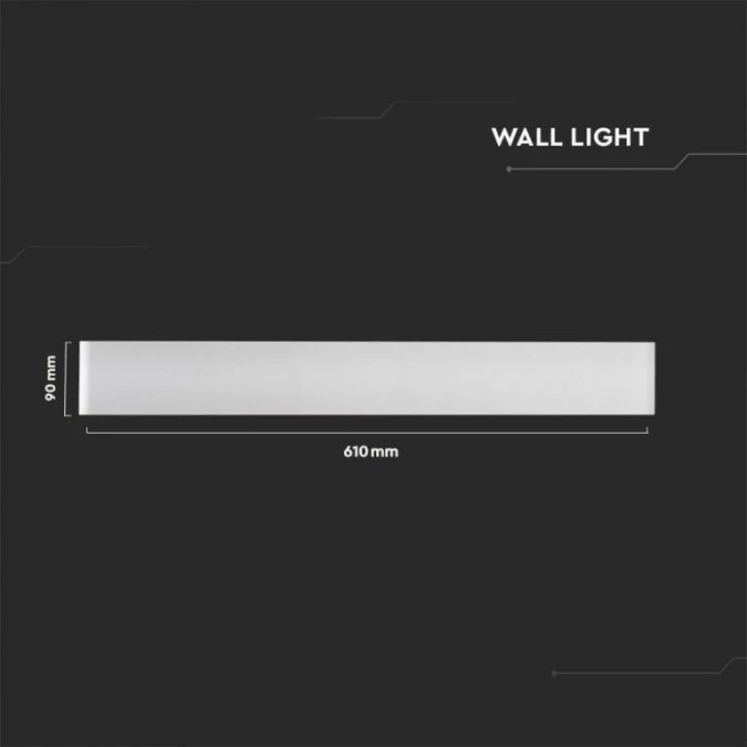 Lampa Ścienna LED 20W 2470lm 4000K IP44 Biały 218536 - obrazek 2