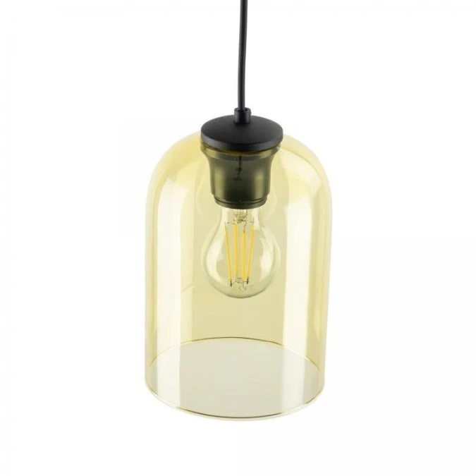 Lampa wisząca z żółtym, szklanym kloszem na 1xE27 MOLLY YELLOW 1 10297 TK Lighting - obrazek 3