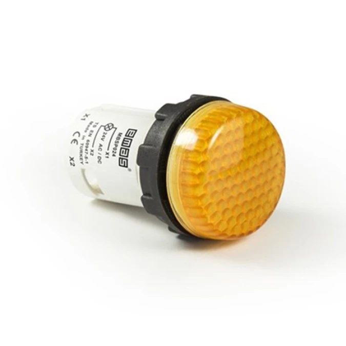 Lampka sygnalizacyjna MB z LED, monoblok, 230V AC, żółta T0‑MBSP220S - obrazek 1