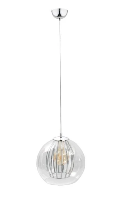 Lampa wisząca nowoczesna 1xE27 GLAMOUR SILVER - obrazek 1