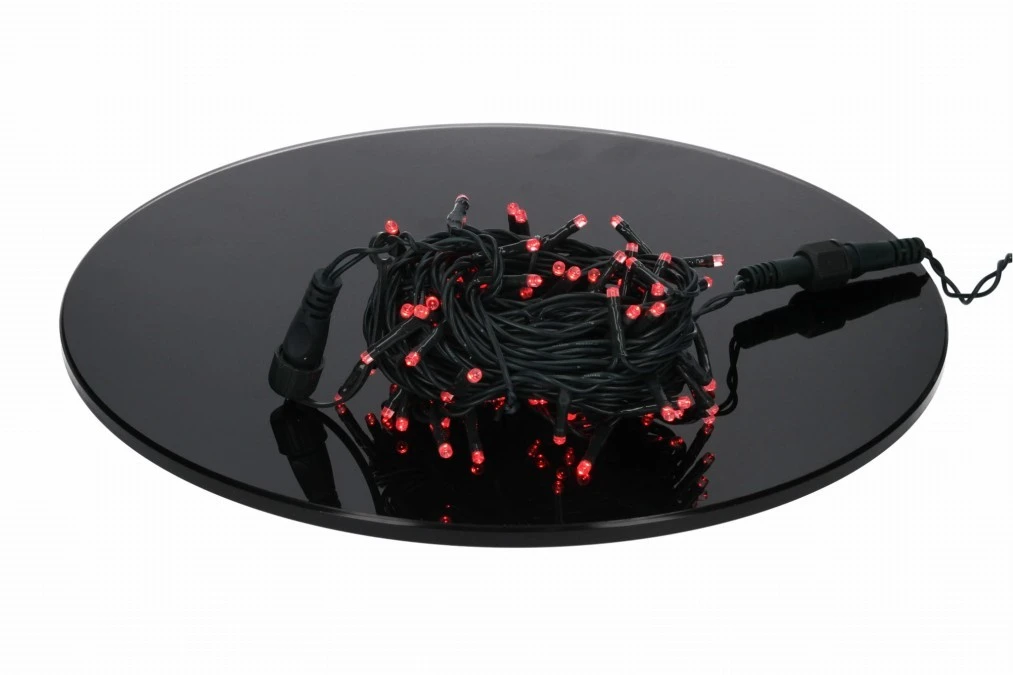 Lampki Bulinex 100led czerwone 9 9m sznur - obrazek 2