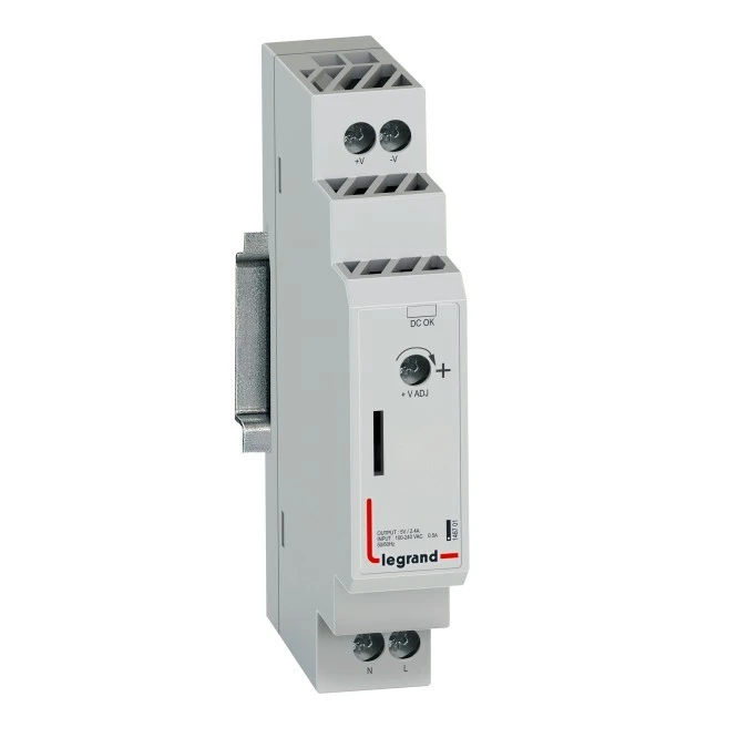 Modułowy jednofazowy zasilacz impulsowy Klasa ochronności II 100‑240 V AC / DC 5V ‑ 12W 146701 - obrazek 1