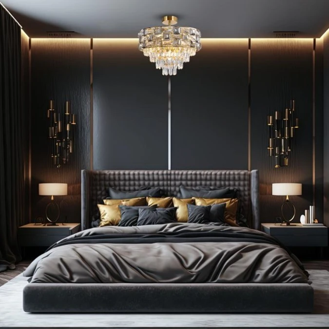 Lampa sufitowa LUXURIA 9xE14 ML8894 Milagro - obrazek 3