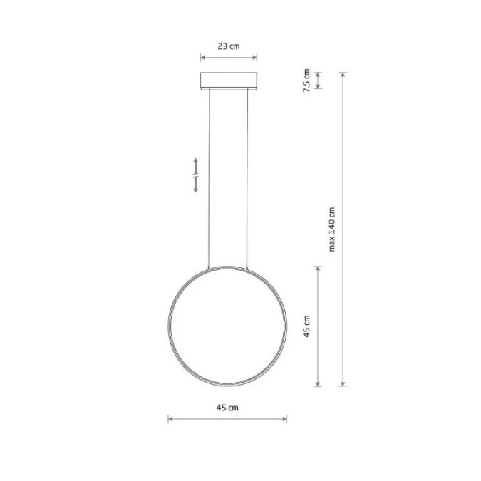 Lampa wisząca CIRCOLO LED S 18W 600lm 4000K Czarny 10860 Nowodvorski Lighting - obrazek 2
