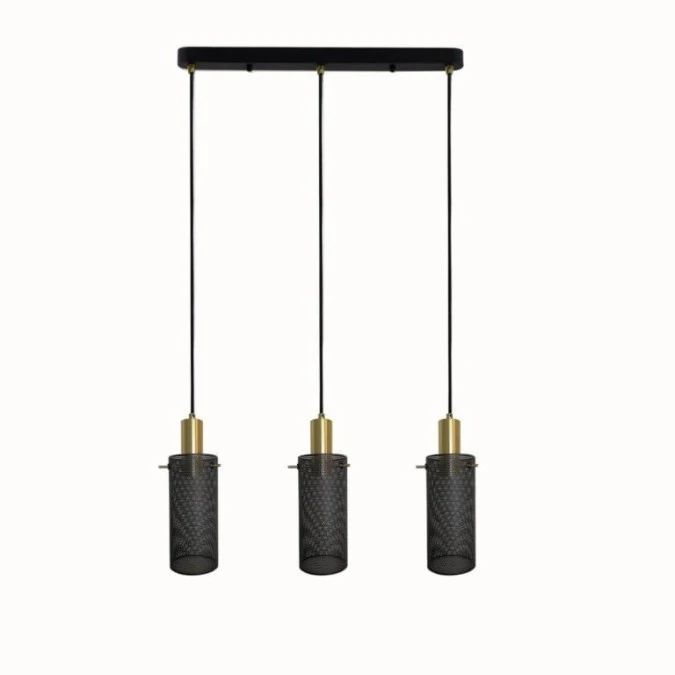 Lampa wisząca Tirana 3xE27 linia czarna LP‑945/3L BK Light Prestige - obrazek 1