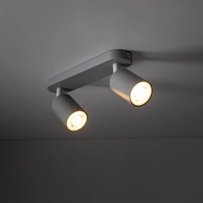 Lampa sufitowa LIVIA GREY styl minimalistyczny dwa reflektorki na GU10 10241 TK Lighting - obrazek 2