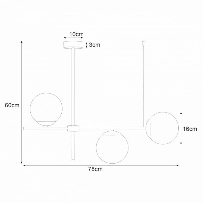 Lampa sufitowa VUELTA, szklane kuliste klosze, gwint E27 K‑4735 Kaja Lighting - obrazek 2