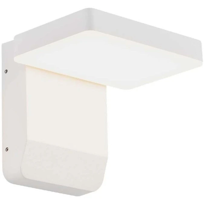 Lampa ścienna kwadratowa, kinkiet 350st LED 17W 2580lm 4000K biały barwa NW biała neutralna IP65 V‑TAC VT‑11020‑SQ‑W - obrazek 1
