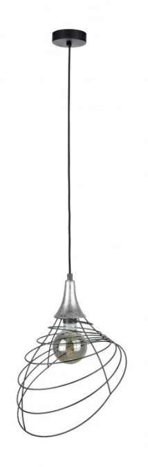 Lampa wisząca nowoczesna loftowa 1xE27 ENYO SILVER - obrazek 1