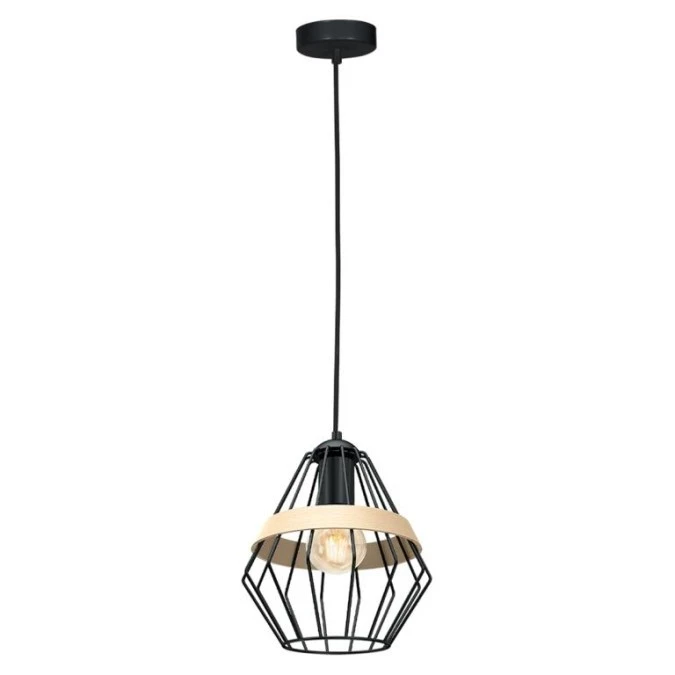 Lampa wisząca CLIFF BLACK 1xE27 MLP5524 Milagro - obrazek 3