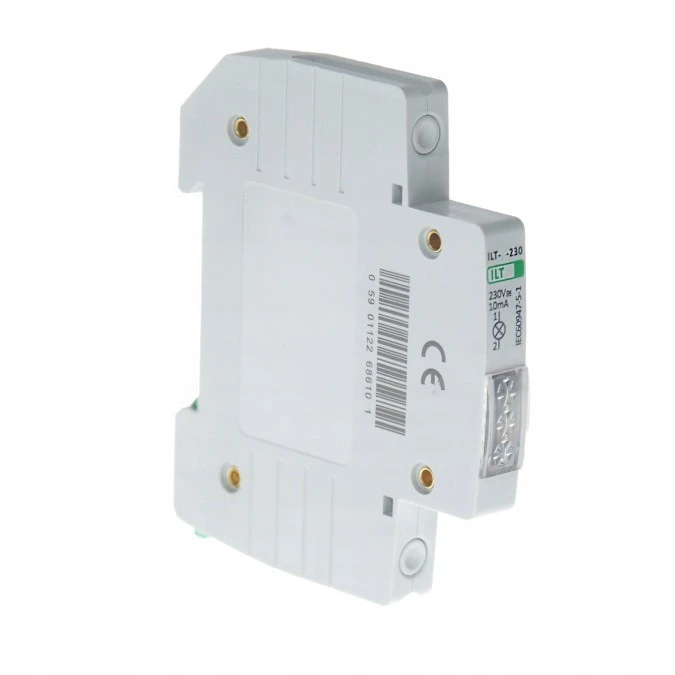 Lampka kontrolna półmodułowa czerwona 1F 230V - obrazek 1