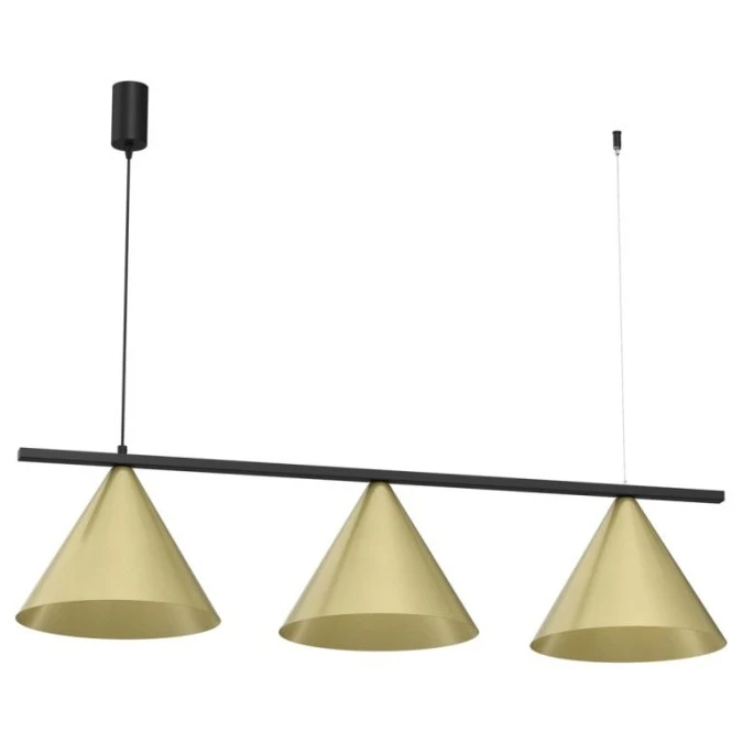 Lampa wisząca CAPITAL CZARNY‑ZŁOTY 3XGX53 MLP0937 Milagro - obrazek 1