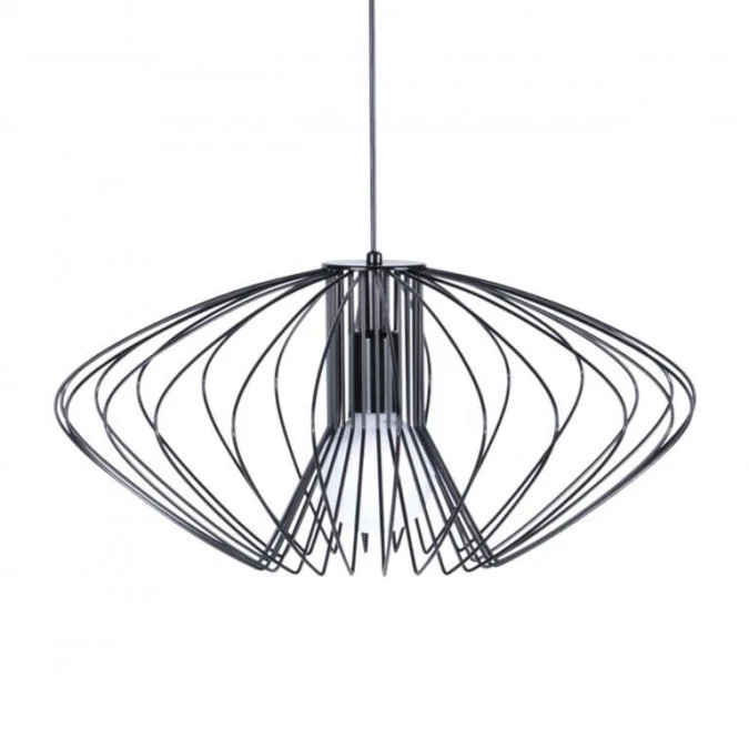 Lampa wisząca dekoracyjna do salonu czarna druciana z serii TIZI K‑3407 CZARNY Kaja Lighting - obrazek 1