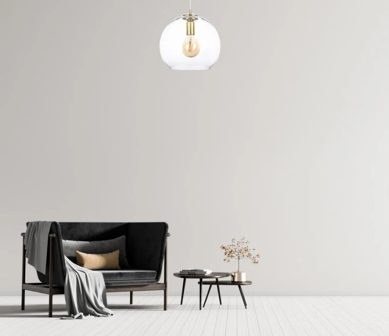 Lampa wisząca nowoczesna 1xE27 NOE GOLD - obrazek 3