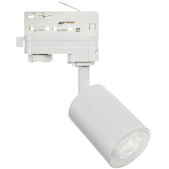 Lampa SIENA‑Track‑ALU‑W/W‑3F biała z białym przegubem 1xgu10 LUXsystem‑3F (na szynę trzyfazową) - obrazek 1