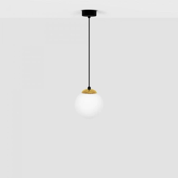 Lampa wisząca ISLA, szklany mleczny klosz kula Ø14 cm K‑4910 Kaja Lighting - obrazek 1