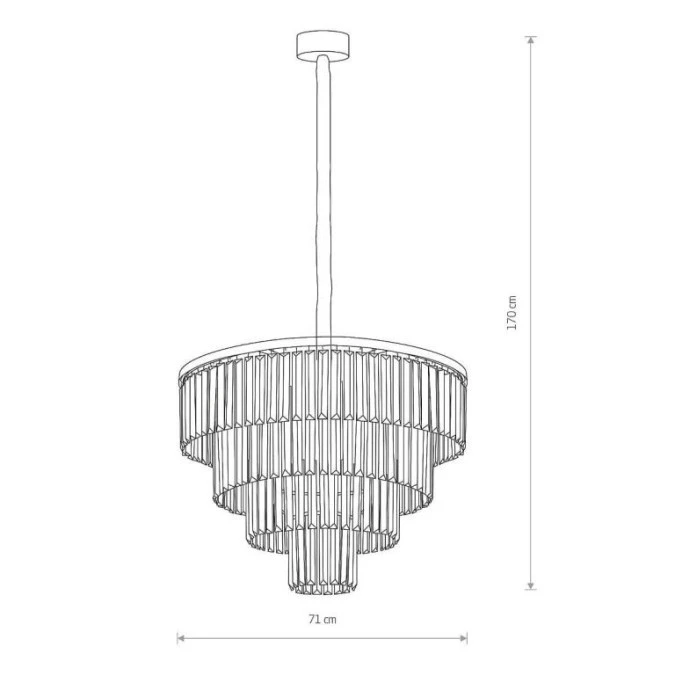 Lampa wisząca CRISTAL BLACK L 7614 Nowodvorski Lighting - obrazek 3