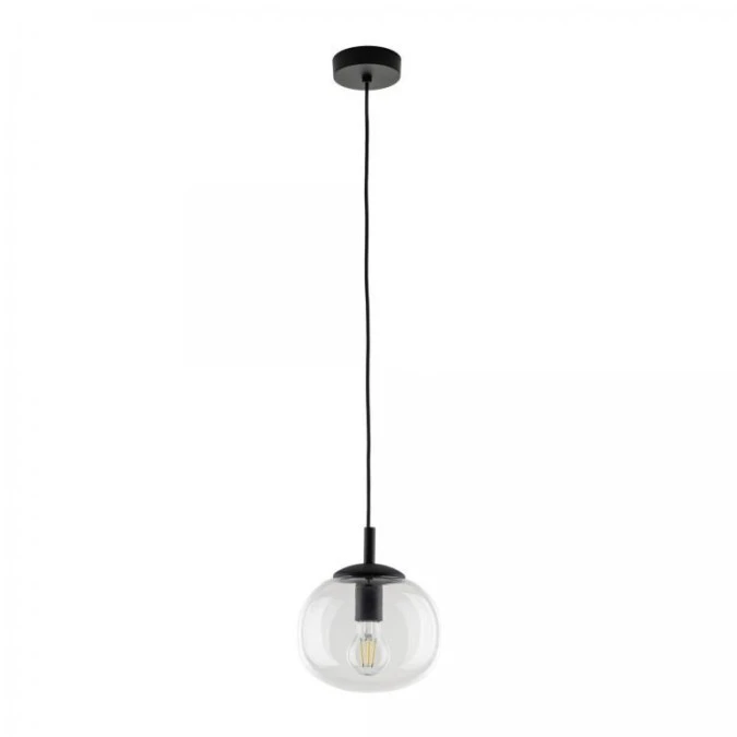 Lampa wisząca ze szklanym kloszem o śr. 20cm VIBE TRANSPARENT 5823 na E27 TK Lighting - obrazek 1