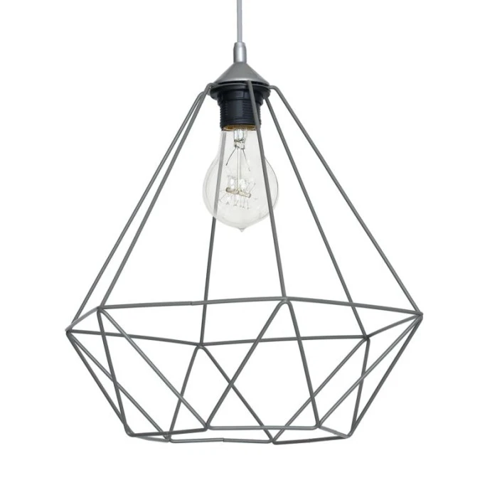 Lampa wisząca BASKET GRAY 1xE27 MLP7216 Milagro - obrazek 2