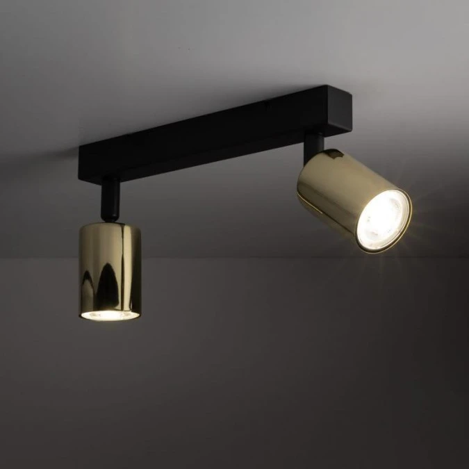 Lampa sufitowa złota 2x reflektorki na listwie TOP GOLD 5967 TK Lighting - obrazek 2