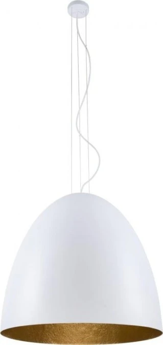 LAMPA WISZĄCA EGG XL 75CM BIAŁO‑ZŁOTA 9025 Nowodvorski - obrazek 1