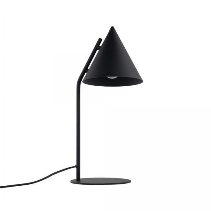 Lampka nocna z czarnym kloszem‑stożkiem CONO E27 16009 TK Lighting - obrazek 1