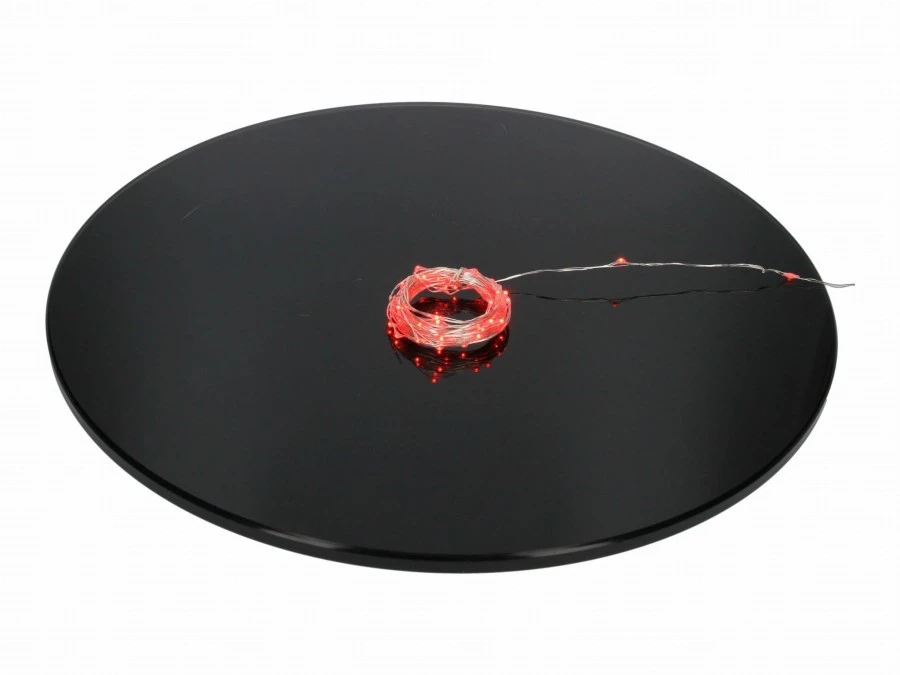Lampki led zewnętrzne ŁEZKI 12V 5m 50LED czerwone IP65 - obrazek 2