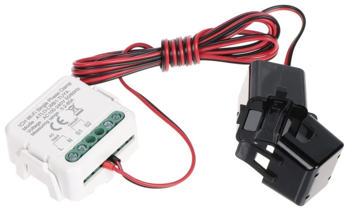 MONITOR ENERGII ELEKTRYCZNEJ ATLO‑LWB1‑TUYA JEDNOFAZOWY - obrazek 1